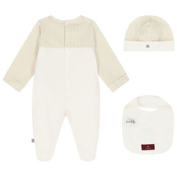 Ivory Logo Babygrow Gift Set