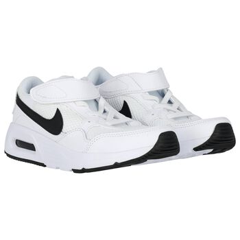 Boys White & Black Nike Air Max Trainers