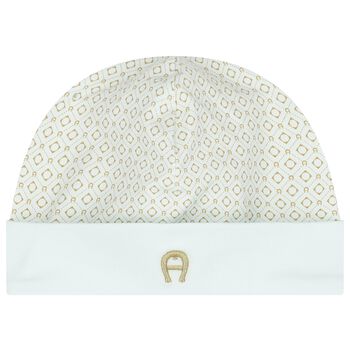 Baby Boys Blue & Gold Logo Hat