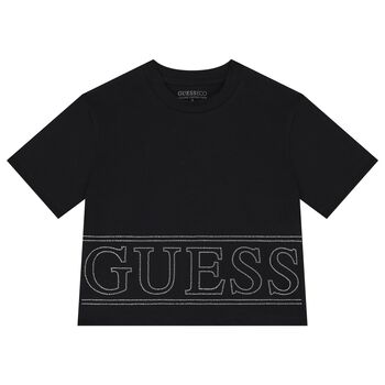 Girls Black Logo T-Shirt