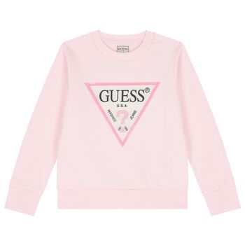 Girls Pink Logo Sweatshirt