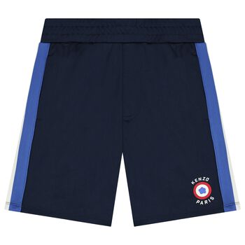 Boys Navy Blue Target Logo Shorts