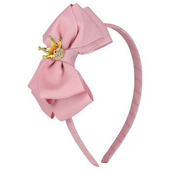 Girls Pink Bow Headband