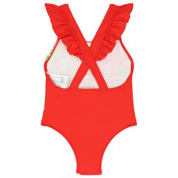 Girls Red Swimsuit