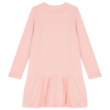 Girls Pink Logo Dress