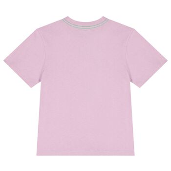 Girls Purple Logo T-Shirt