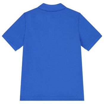 Boys Blue Logo Polo Shirt