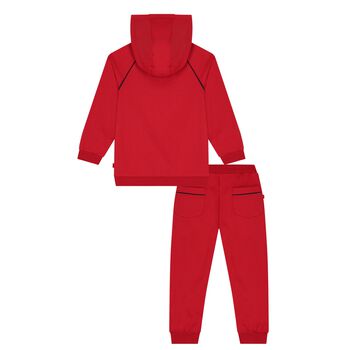 Boys Red Logo Tracksuit