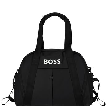 Black Logo Baby Changing Bag