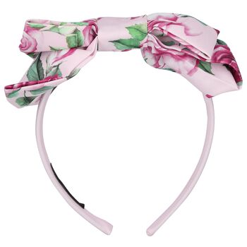 Girls Pink Floral Headband