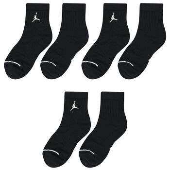 Black Jumpman Logo Socks ( 3-Pack )