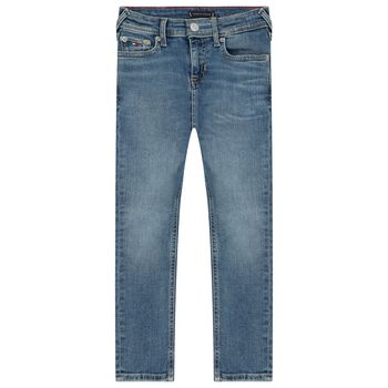 Boys Blue Logo Denim Jeans