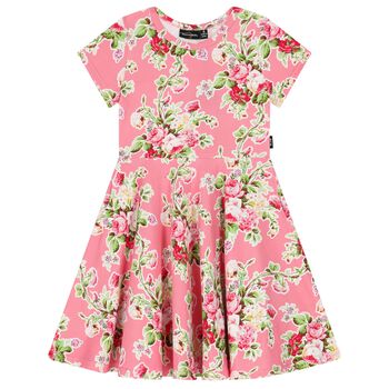 Girls Pink Floral Dress