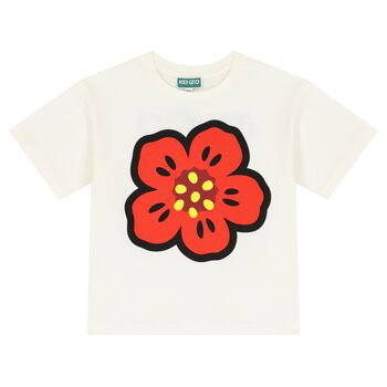 Ivory Boke Flower T-Shirt