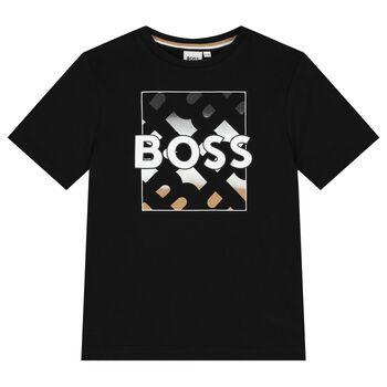 Boys Black Logo T-Shirt