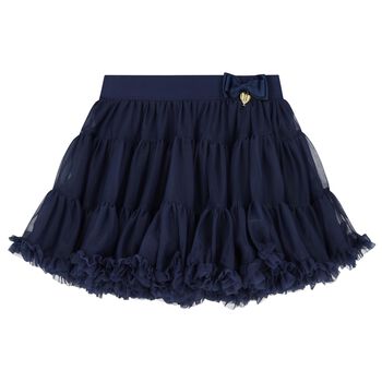 Girls Navy Blue Tulle Skirt