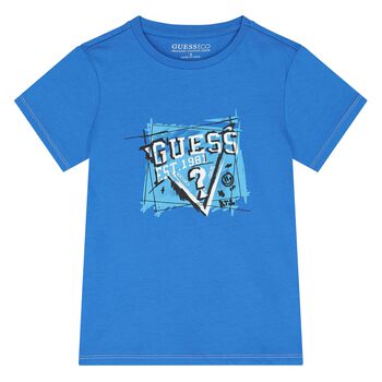 Boys Blue Logo T-Shirt