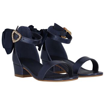 Girls Navy Blue Sandals