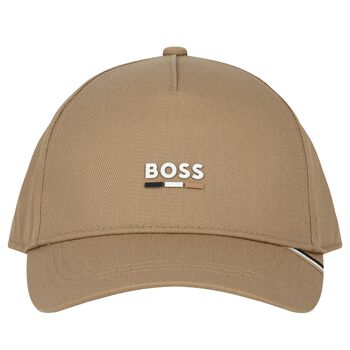 Boys Beige Logo Cap