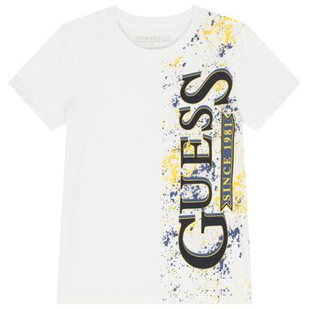 Boys White Logo T-Shirt