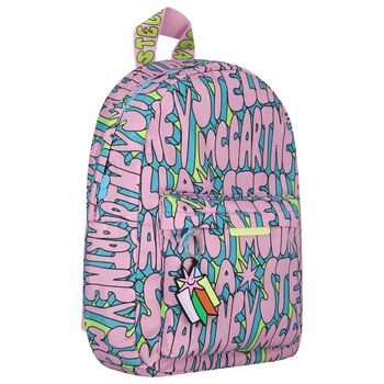 Girls Multi-Colored Logo Backpack