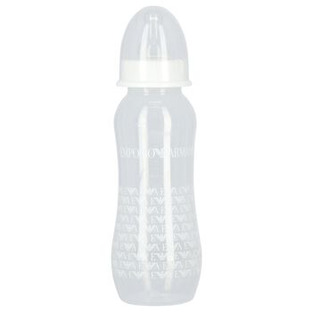 White Logo Baby Bottle
