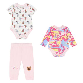 Baby Girls Multi-Coloured Bodysuit Gift Set