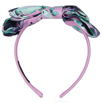 Girls Lilac & Pink Floral Headband