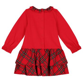 Baby Girls Red Tartan Dress