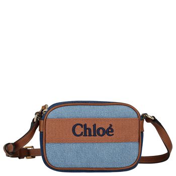 Girls Blue Logo Hand Bag