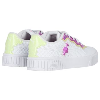 Girls White & Pink Trolls Carina 2.0 Trainers