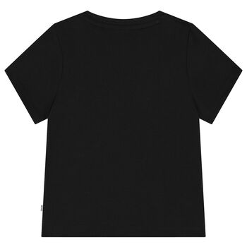 Younger Boys Black Logo T-Shirt