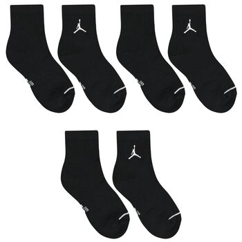 Black Jumpman Logo Socks ( 3-Pack )