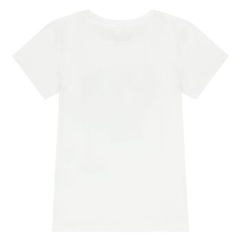 Girls White Logo T-Shirt