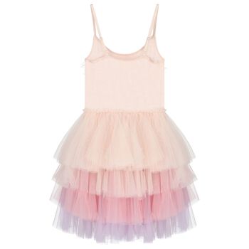 Girls Pink Sequin Tulle Dress