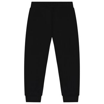 Boys Black Logo Joggers