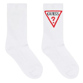 White Logo Socks