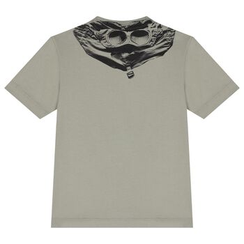 Boys Khaki Logo T-Shirt