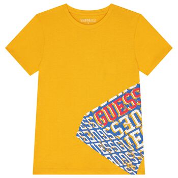 Boys Yellow Logo T-Shirt