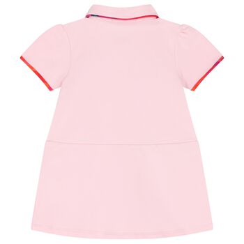 Younger Girls Pink Logo Dress