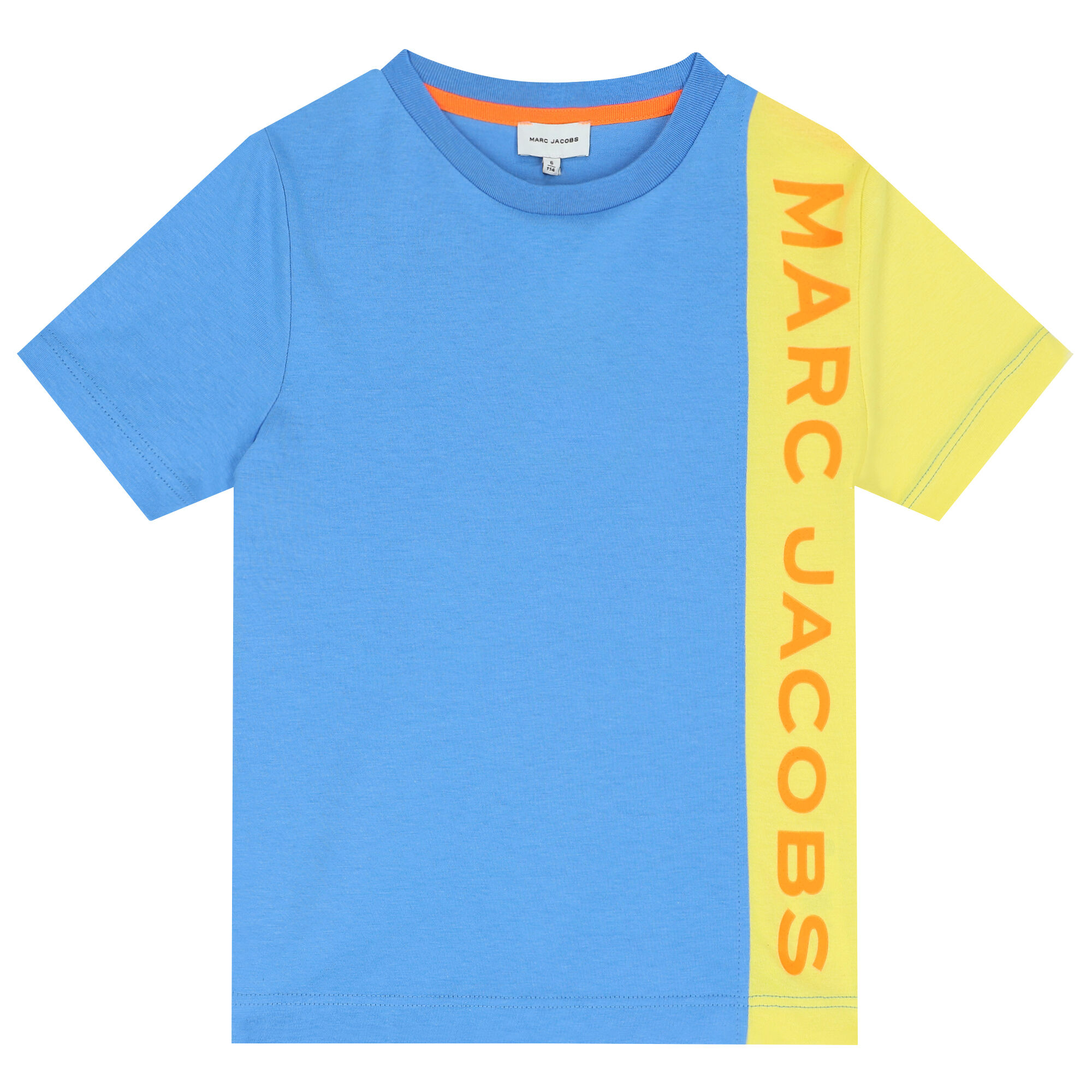 MARC JACOBS Boys Blue & Yellow Logo T-Shirt | Junior