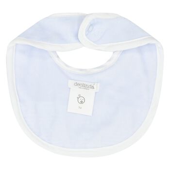 Baby Boys Blue Smocked Bib