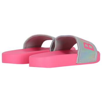 Girls Pink Logo Sliders