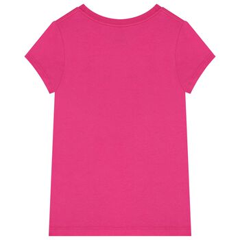 Girls Pink Polo Bear T-Shirt