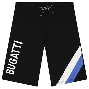 Boys Black Logo Shorts