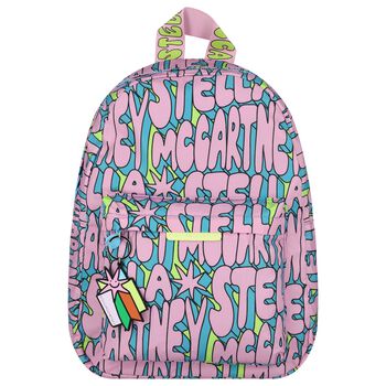 Girls Multi-Colored Logo Backpack