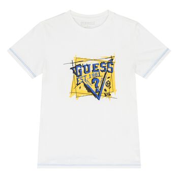 Boys White Logo T-Shirt