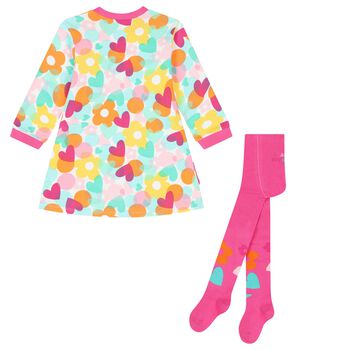 Girls Multi-Coloured Dress Set