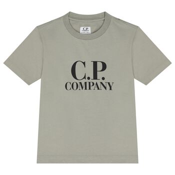 Boys Khaki Logo T-Shirt