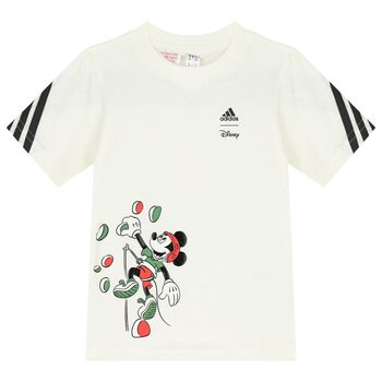 Ivory Mickey Mouse Logo T-Shirt